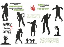 Stickdatei - Creepy Zombies